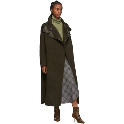 Shop Isabel Marant Khaki Relton Coat In 67ki Khaki