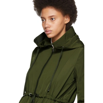 Shop Moncler Green Topaz Coat In 818 Green