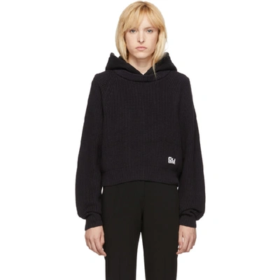 Shop Alexander Wang T Alexanderwang.t Black Utility Hoodie In 001 Black