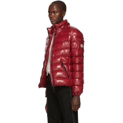 Shop Moncler Red Down Bady Jacket In 438 Red*