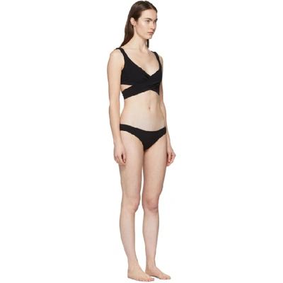 Shop Lisa Marie Fernandez Black Marie-louise Bikini