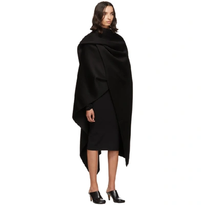 Shop Joseph Black Quadro Double Face Cashmere Coat In 0010 Black