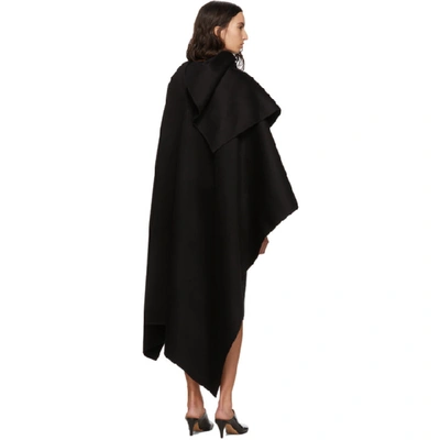 Shop Joseph Black Quadro Double Face Cashmere Coat In 0010 Black