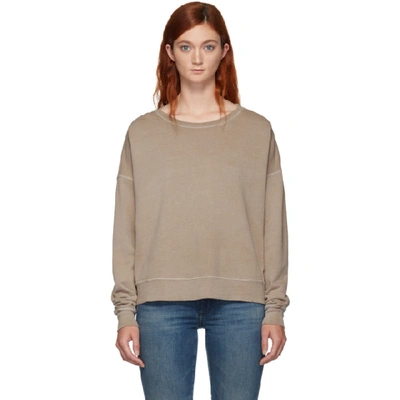 Shop Amo Brown Classic Sweater In 366 Putty
