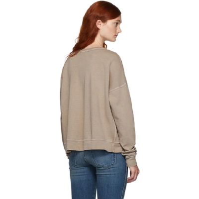 Shop Amo Brown Classic Sweater In 366 Putty