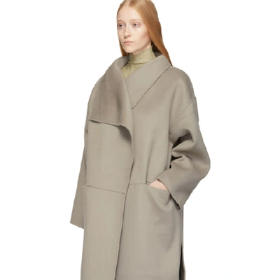 Shop Totême Grey Annecy Coat In Elephant