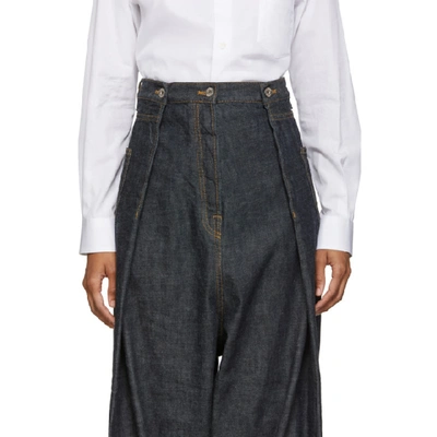 Shop Loewe Blue Oversize Jeans In 5400 Blue D