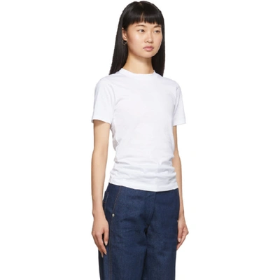 Shop Acne Studios White Cotton T-shirt In Optic White