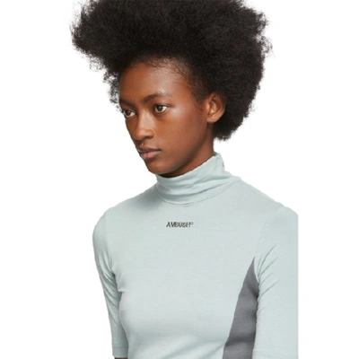 Shop Ambush Blue Fitted Turtleneck