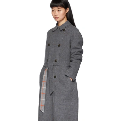 Shop Rag & Bone Rag And Bone Reversible Grey Rach Coat In 20 Grey