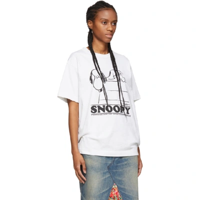 Shop Marc Jacobs Off-white Peanuts Edition Snoopy T-shirt In 134 Vin Wht