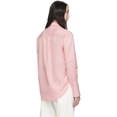 Shop Alexander Mcqueen Pink Poplin Classic Shirt In 5003 Pink