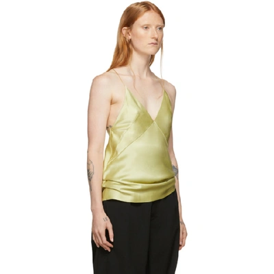 Shop Haider Ackermann Yellow Kuiper Camisole In Pale Yellow