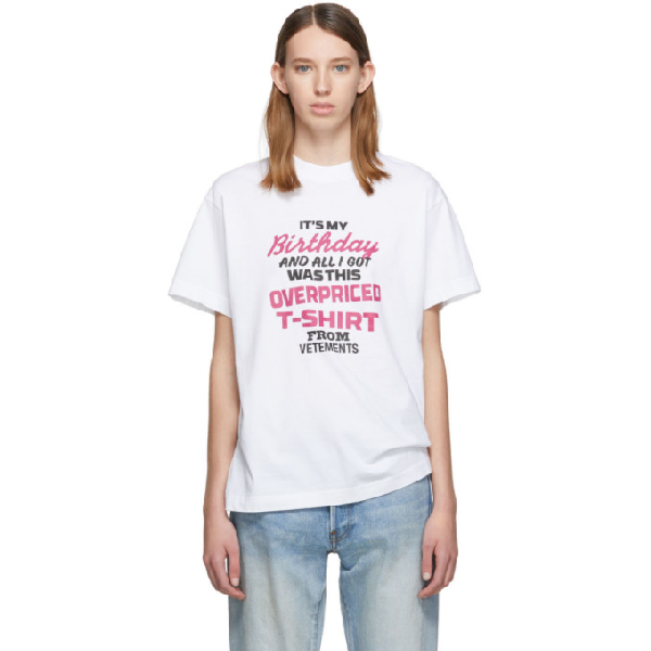 vetements birthday shirt