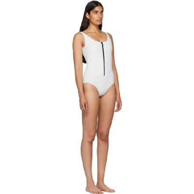 Shop Lisa Marie Fernandez White Jasmine Bonded Swimsuit