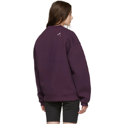 Shop Ader Error Ssense Exclusive Purple Ascc Unbalanced Yoke Sweatshirt In Purp Purple