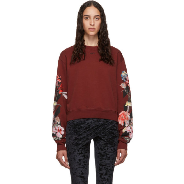 off white floral sweatshirt