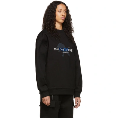 Shop Maison Kitsuné Black Ader Error Edition A Fox Jumps Sweatshirt