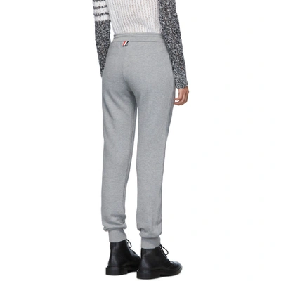 Shop Thom Browne Grey Classic Loopback Stripe Lounge Pants In 055 Light G