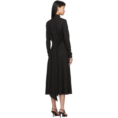 Shop Marc Jacobs Black & Silver Turtleneck Dress In 1 Black