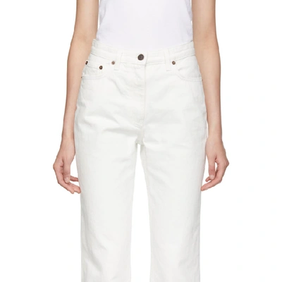 Shop The Row White Charlee Jeans In Wht White