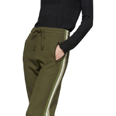 Shop Isabel Marant Étoile Green Knit Docia Sporty Lounge Pants In 50bz Bronze