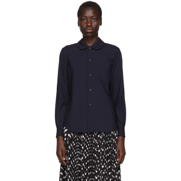 comme des garcons collar shirt