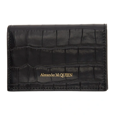 Shop Alexander Mcqueen Black Business Card Holder