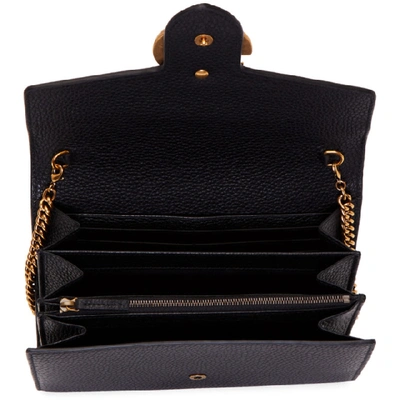 Shop Gucci Black Gg Marmont Cellarius Wallet Bag In 1000 Nero