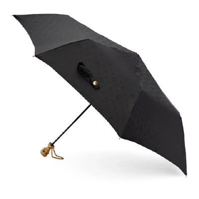 Shop Alexander Mcqueen Black Skull Umbrella In 1000 Black
