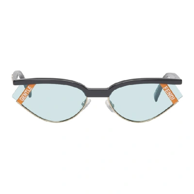 Shop Gentle Monster Grey Fendi Edition Gentle Fendi No. 1 Sunglasses In 0kb7 Grey