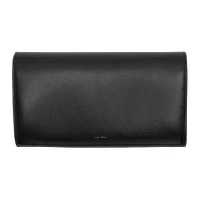 Shop The Row Black Lady Continental Wallet In Blsg Black