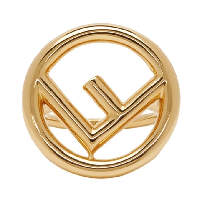 Shop Fendi Gold F Is  Ring In F0cfk Gold