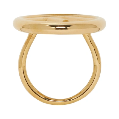 Shop Fendi Gold F Is  Ring In F0cfk Gold
