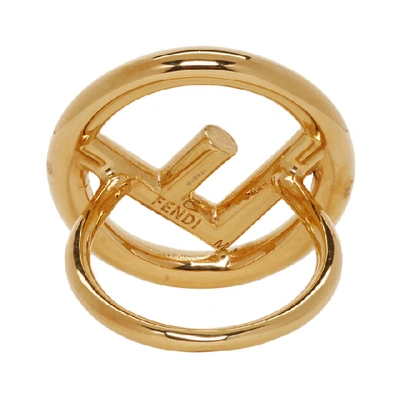 Shop Fendi Gold F Is  Ring In F0cfk Gold