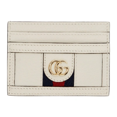 Shop Gucci Off-white Ophidia Card Holder