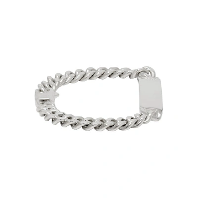 Shop Bunney Silver Single Tour Identity Chain Bracelet