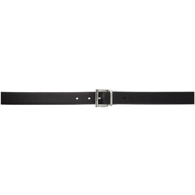 Shop Prada Reversible Black & Red Leather Belt