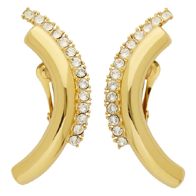 Shop Panconesi Gold Arch Clip-on Earrings