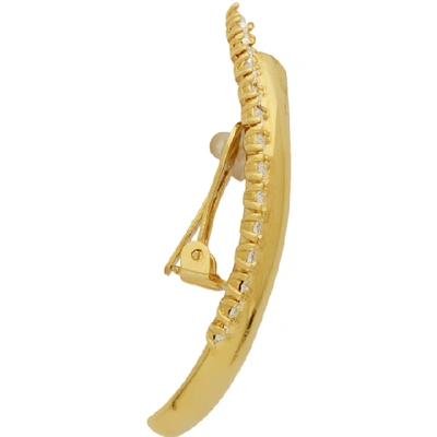 Shop Panconesi Gold Arch Clip-on Earrings
