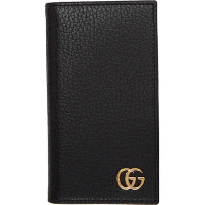 Shop Gucci Black Gg Marmont Wallet Iphone 8 Case