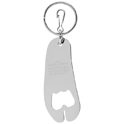 Shop Maison Margiela Ssense Exclusive Silver Tabi Bottle Opener Keychain In 951 Silver