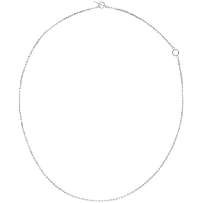 Shop All Blues Silver Polished String Necklace