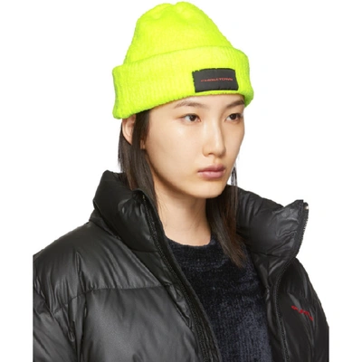 Shop Alexander Wang Yellow Chynatown Beanie In 701 Yellow