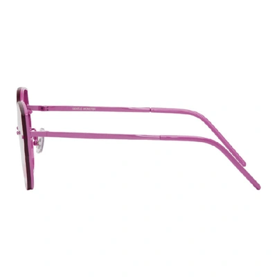 Shop Gentle Monster Pink Ami Adam Sunglasses