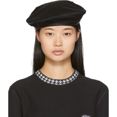 Shop Noah Nyc Black Twill Beret