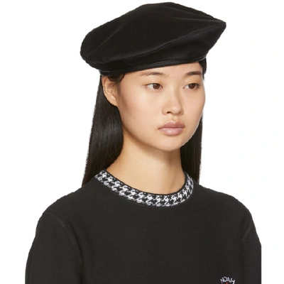 Shop Noah Nyc Black Twill Beret