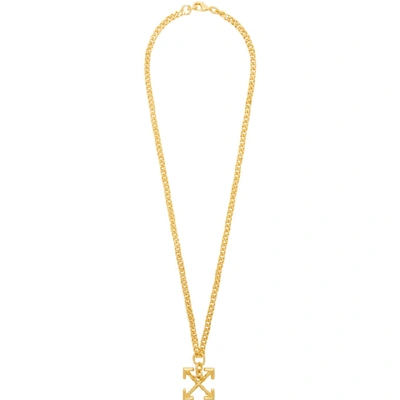 Shop Off-white Gold Arrows Necklace