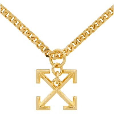 Shop Off-white Gold Arrows Necklace