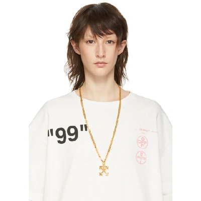 Shop Off-white Gold Arrows Necklace